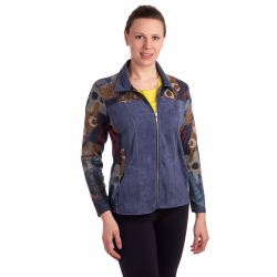 TB1705 - dámský barevný  kabátek Chamoix se zapínáním na zip