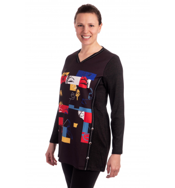 LC2024 - dámská tunika barevné obličeje