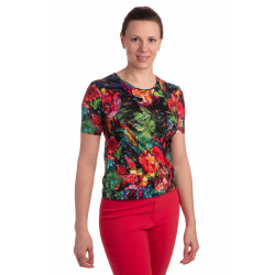 K021-111 - dámské tričko barevná džungle