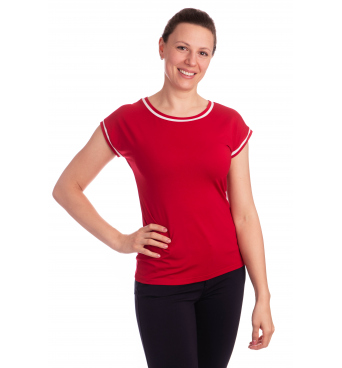 K020-205C - dámské červené tričko