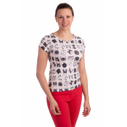 K021-116T - dámské tričko kočky