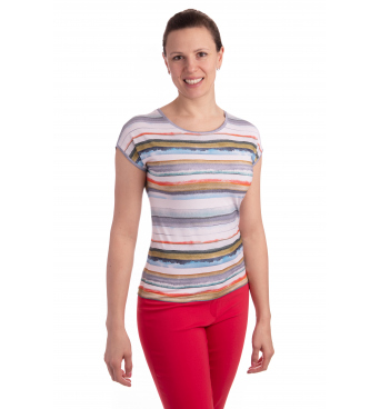 K021-315T - dámské tričko proužky