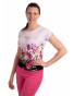 K021-103T - dámské tričko vínové květy
