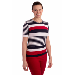 K021-102 - dámské tričko barevné proužky