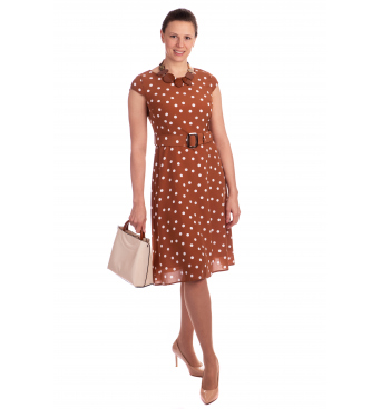 IWA - dámské šaty Pretty woman hnědé