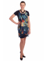 KA21V047 - dámské kratší šaty barevný vzor