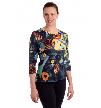 BAG21V511 - dámské tričko barevný vzor