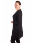 DAM195 - dámský dlouhý kardigan černý