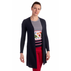 DAM195 - dámský dlouhý kardigan tmavomodrý