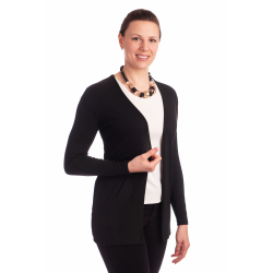 DAM837 - dámský krátký černý kardigan 