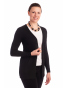 DAM837 - dámský krátký černý kardigan 