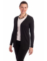 DAM837 - dámský krátký černý kardigan 