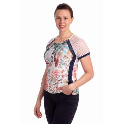 KA21022 - dámské tričko barevné kaktusy