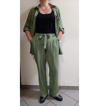 F001 - dámský letní zelený  kostým