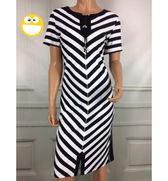 Almax - dámské delší šaty proužek