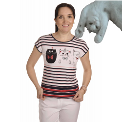 K020-125T - dámské tričko kočky