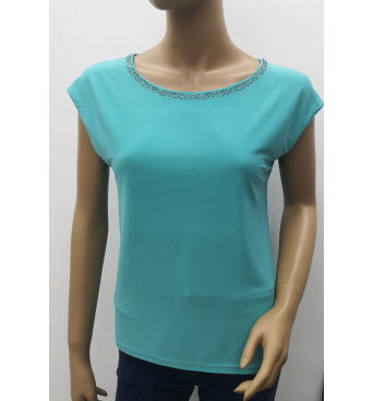 Largo - dámské zelené tričko s aplikací