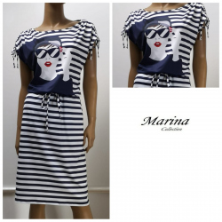 Marina - dámské šaty obličej