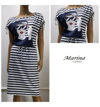 Marina - dámské šaty obličej