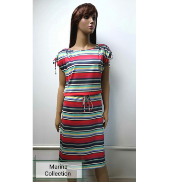 Marina - dámské červené proužky