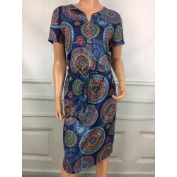 Almax - šaty barevný geometrický vzor