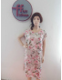 DAM400 - dámské šaty růžové květy