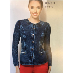 Gwen - dámský džínový kabátek chanel