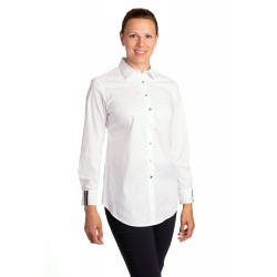 Wagab - dámská bílá halenka lampas