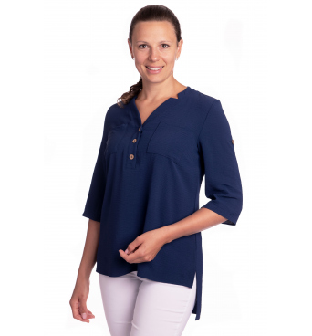 Kapsička - dámská modrá halenka