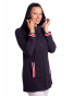 Lampas - dámský bavlněný kabátek modrý