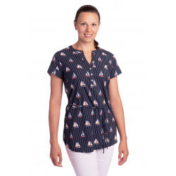 Marina - dámská tunika lodičky tmavě modrá
