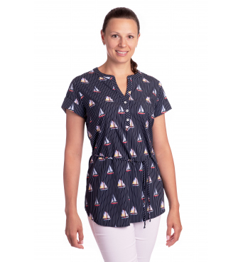 Marina - dámská tunika lodičky tmavě modrá