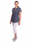 Marina - dámská tunika ptáčci  tmavě modrá