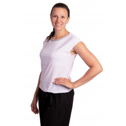 Largo - dámské bílé tričko s aplikací