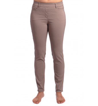 Jenny - dámské dlouhé béžové kalhoty