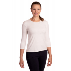 K021-555E - dámská smetanová halenka s aplikací