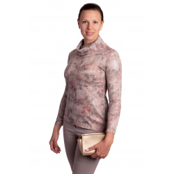 K021-703G - dámský rolák béžová melanž