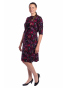 DAM580 - dámské šaty vínové listy