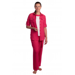 F001 - dámský letní malinový kostým