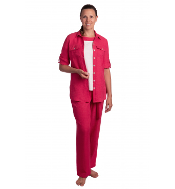 F001 - dámský letní malinový kostým