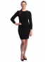 RE1 - dámské černé úpletové šaty