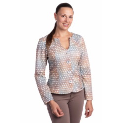 Marina - krátký kabátek chanel puntík