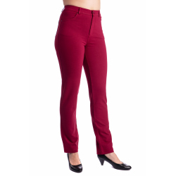 Lafei-Nier  - dámské vínové elegantní kalhoty