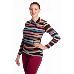 DAM582 - dámská halenka barevné proužky