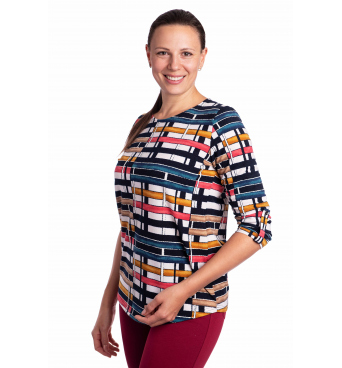 Magwa - dámská halenka barevné proužky
