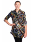 DAM 407 - dámská košilová tunika barevný florální vzor