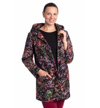 Almax - dámský přechodový kabát barevná melanž