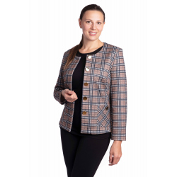 Afrodita - dámský kabátek béžová kostka