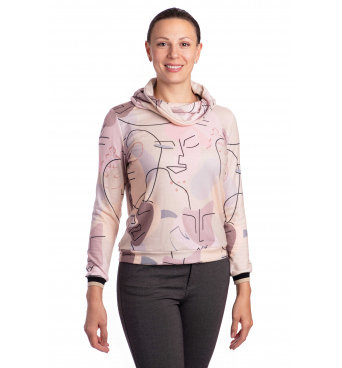 Marina - dámská halenka s nasazovacím chomoutem