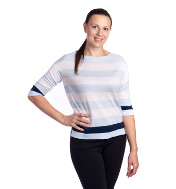 IS4335 - dámská úpletová halenka pruhy